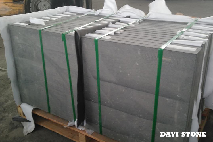 Paving MG-Black Basalt Top flamed others sawn - Dayi Stone